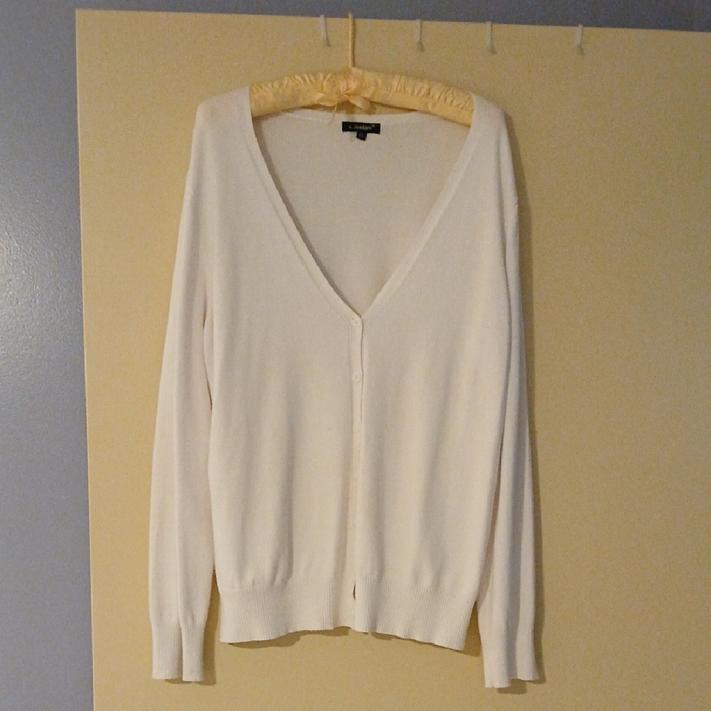 Classic White Women's Cardigan
